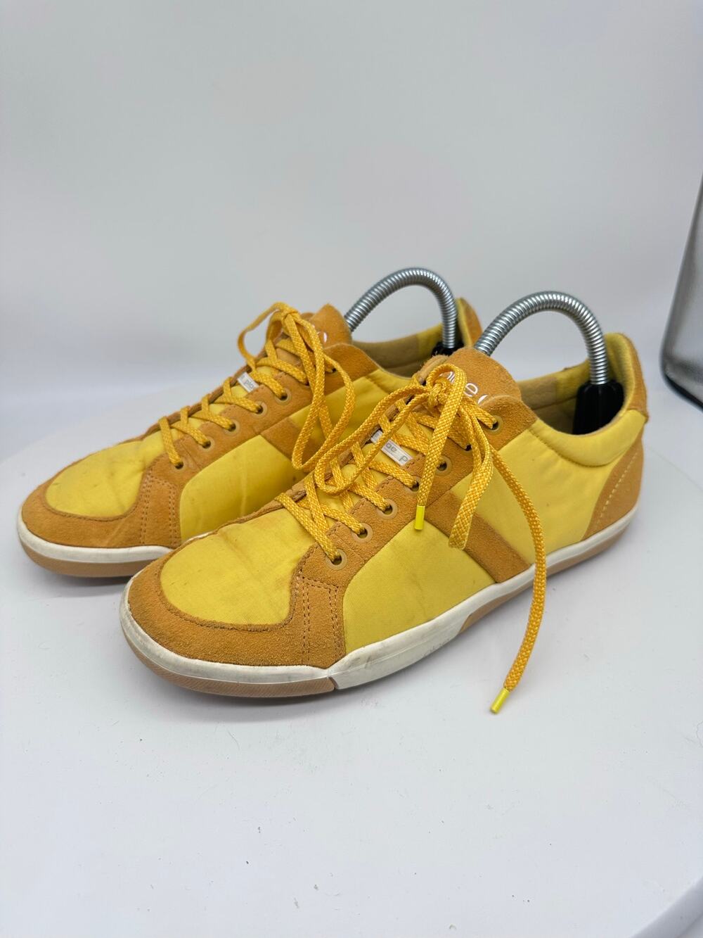 PLAE Prospec Low-Top Bright Yellow and Tan Athletic Unisex Women 8.5 Men 7